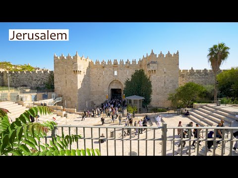 Видео: Старый город, Иерусалим: Дамасские ворота ➡ Новые ворота ➡ Яффские ворота