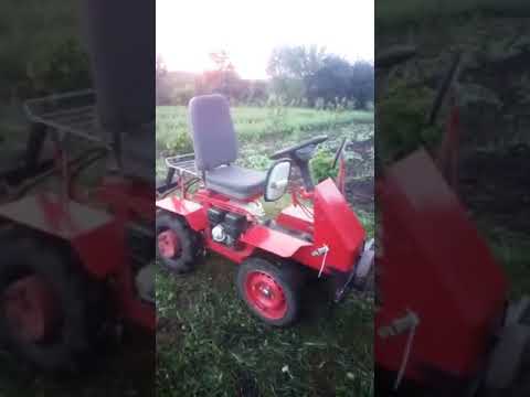 Видео: Обзор минитрактор из мотоблока МТЗ.