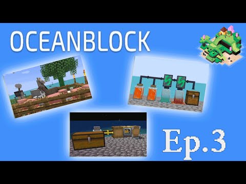 Видео: Oceanblock Minecraft (Выжить в океане) #3 -- Первая жизнь