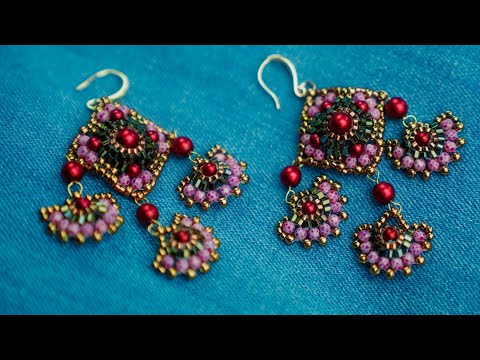 Видео: Серьги -шандольеры