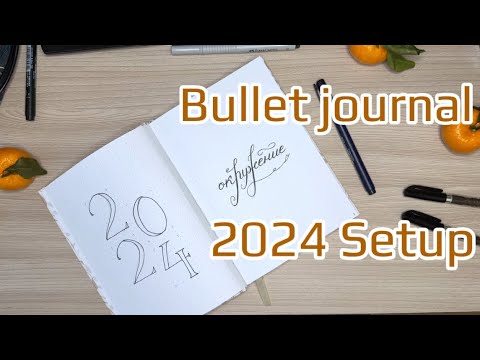 Видео: Оформляем 2024 в новом ежедневнике | Bullet journal 2024 setup