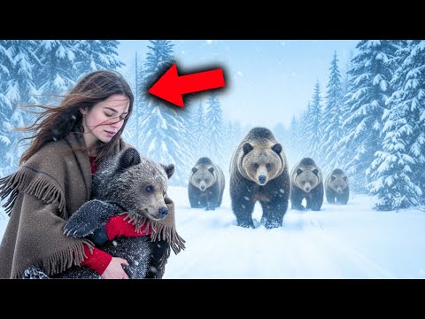 Видео: Она Спасла Раненого Медвежонка Гризли Во Время Метели – На Следующий День Пришло Всё Стадо
