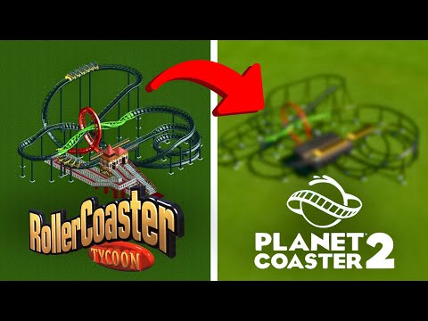 Видео: Воссоздание готовых американских горок RCT в Planet Coaster 2