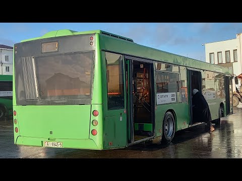 Видео: Автобус Борисова МАЗ 203.065 госномер AI 6945-5 марш 4