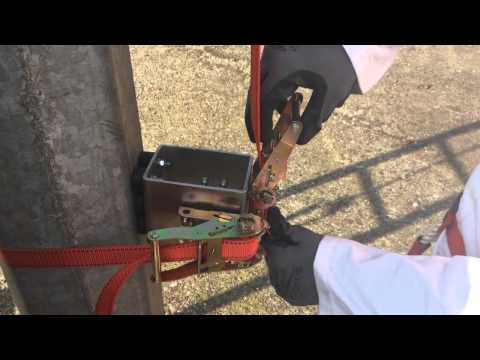 Видео: КАРАБЕЛЛИ Срл, Подъем на опоры по раздвижной лестнице