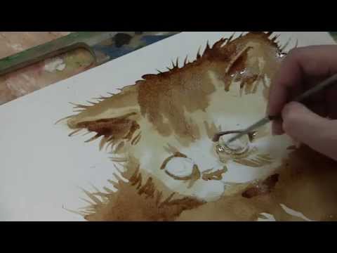 Видео: урок кофейный котёнок