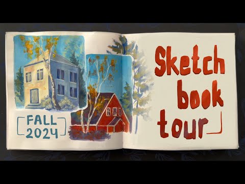 Видео: ОБЗОР на СКЕТЧБУК за осень 2024 ✨🍁