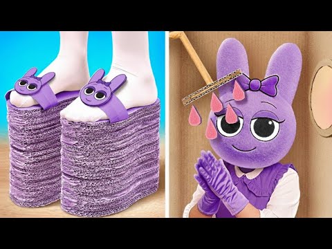Видео: Всё из картона в доме Спронки! 📦🤣 Мы построили дом для новобрачных! 💍