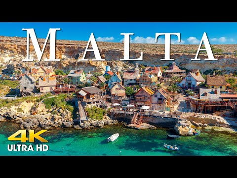 Видео: Мальта 4K - расслабляющая музыка вместе с красивыми видеороликами (4K Video Ultra HD)