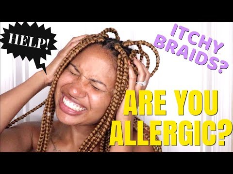 Видео: КАК ОБЛЕГЧИТЬ ЗУД ОТ КОС! - АЛЛЕРГИЯ НА СИНТЕТИЧЕСКИЕ ВОЛОСЫ