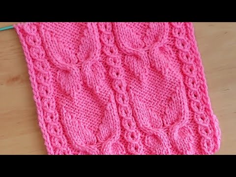 Видео: Красивый узор спицами "Бабочки"