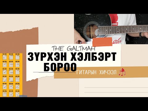 Видео: Зүрхэн хэлбэрт бороо - The Galtmah | Гитарын хичээл