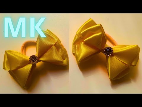 Видео: 🎀 Подробный МК: Минималистичный бантик из атласной ленты 25 мм — это так легко!💫