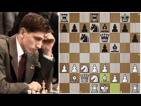 Видео: Роберт Фишер играет 1.b3! и разрывает соперника в 26 ходов! Шахматы.