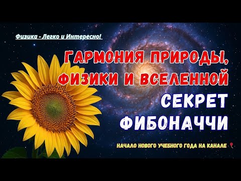 Видео: 🎈Секрет Фибоначчи. Гармония Природы, Физики, Космоса. Новый уч.год на "Физика - Легко и Интересно!"