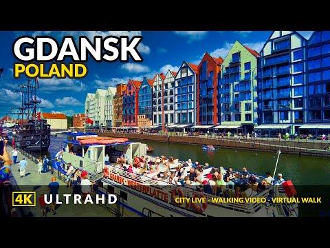Видео: 4K Гданьск ❤️ Пешеходная экскурсия по Старому городу