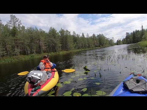 Видео: Карелия. Летний поход Топозеро - Поньгома - Белое море. часть 6