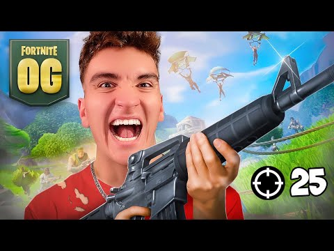 Видео: КОГАТО СПЕЧЕЛЯ ПЪРВАТА СИ ИГРА В OG FORTNITE, ВИДЕОТО СВЪРШВА!