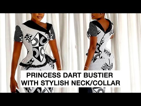 Видео: Как построить и выкроить бюстье «Принцесса» с асимметричным вырезом и стильным воротником