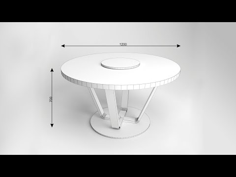 Видео: Практическая работа 5: Моделирование обеденного стола.