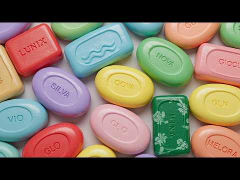 Видео: АСМР без музыки / Резка сухого старого мыла / Satisfying