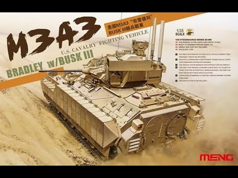 Видео: (Стрим) Сборка M3A3 Bradley w/BUSK III от MENG арт. SS-006 изкоробка