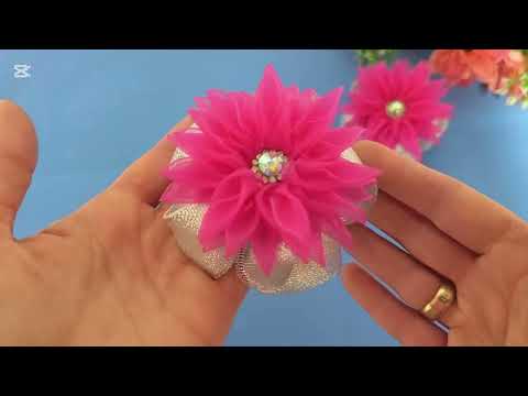 Видео: DIY/Эффект  ВАУ!!!Бантики для девочек из атласной ленты !! Нарядные бантики!!! 🎀
