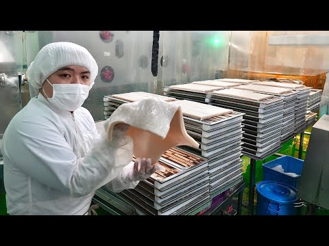 Видео: Процесс массового производства кудзумоти. Фабрика по производству вкуснейших японских сладостей.