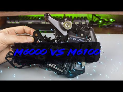Видео: Сравнение задних переключателей Shimano Deore M6000 vs M6100