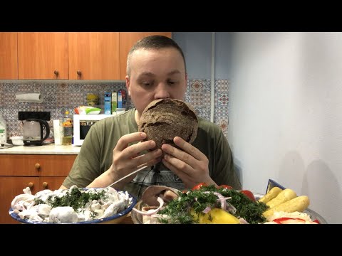 Видео: Грузди в сметане МУКБАНГ mukbang eating