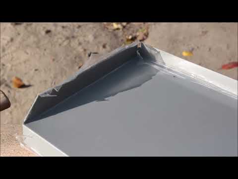 Видео: Отливы из алюминия в цвете RAL 7030. Полная редакция.