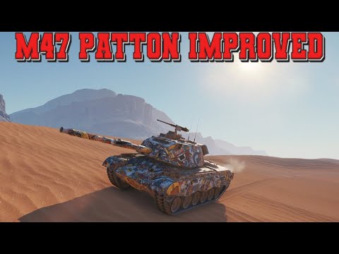 Видео: M47 Patton Improved - Попытка в фарм в страшно-лютом рандоме #миртанков #wot #worldoftanks