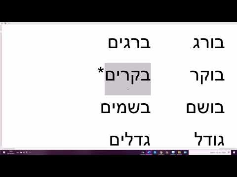 Видео: 1363. Множественное число слов типа тОфэс-тфасИм (бланк-бланки) в иврите. Запоминаем по системе