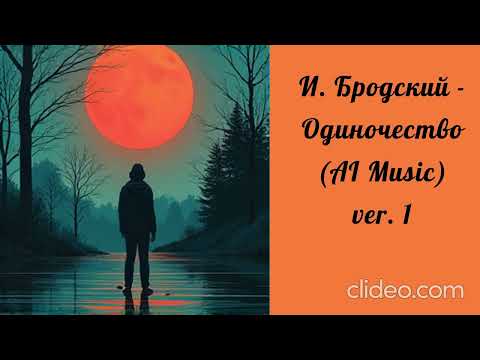 Видео: И. Бродский - Одиночество (AI Music) ver. 1