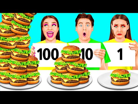 Видео: 100 Слоев еды Челлендж | Битвы с едой от Craft4Fun Challenge
