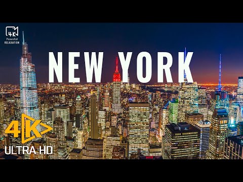 Видео: Нью-Йорк 4K видео UHD — расслабляющая фортепианная музыка, красивая природа | Снятие стресса, облегч