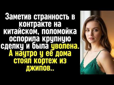 Видео: Заметив странность в контракте на китайском, поломойка оспорила крупную сделку и была уволена. Утр
