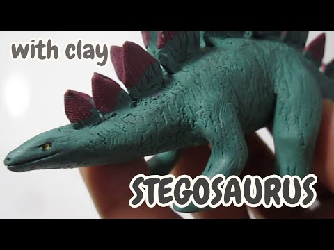 Видео: Стегозавр из пластилина - Как из пластилина слепить Стегозавра - Мега Пластилин