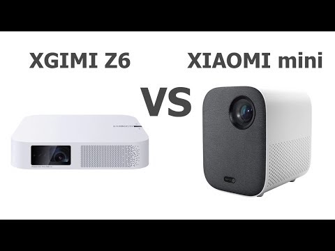 Видео: Xgimi Z6 vs Xiaomi mini Сравнение FullHD DLP проекторов.