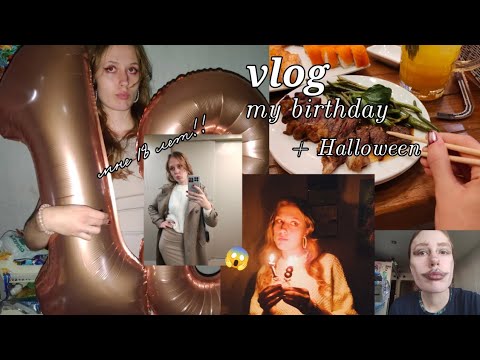 Видео: влог: мне исполнилось 18 лет!🥲/празднуем др и хэллоуин/болтаем/ смотрим фоточки💅🏻