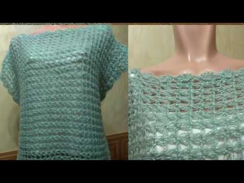 Видео: Туника крючком на все случаи жизни для новичков и мастериц