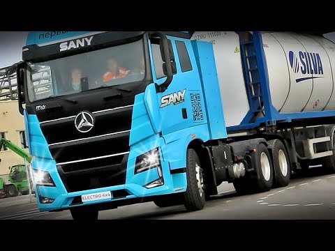 Видео: Я сходил в рейс на электрическом тягаче. Какой он, электрический SANY в работе?