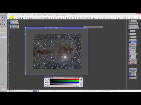Видео: Обработка астрофотографии темных туманностей в PixInsight от Олега Брызгалова 2\4