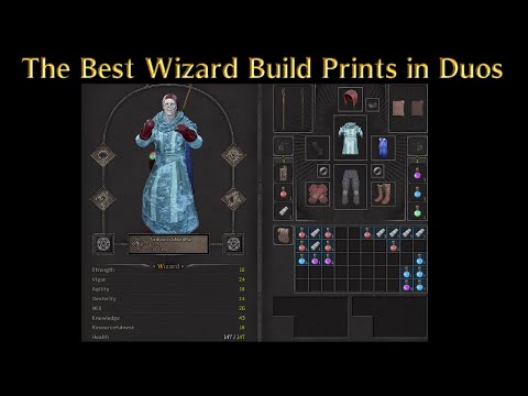 Видео: Запуск лучшей сборки Wizard в дуэтах | Super Printing Gold | Dark and Darker