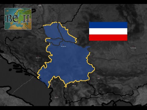 Видео: Bloody Europe II Формирование  Черногории и Сербии за Сербию
