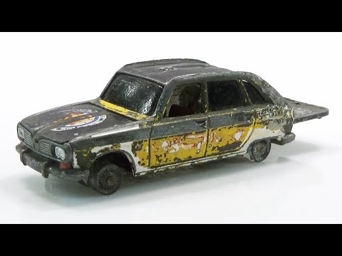 Видео: Реставрация литой модели Renault R16 Tour de France Corgi Gift Set 13.