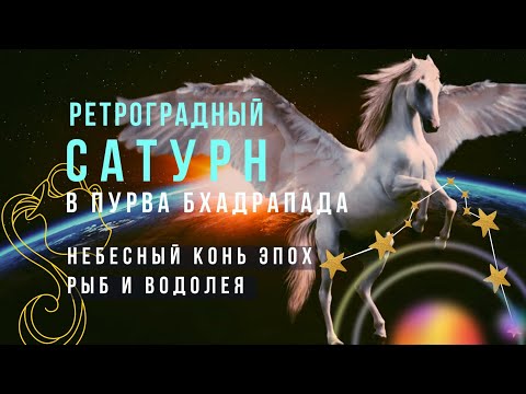 Видео: Ретроградный Сатурн до 15 ноября 2024 и Небесный Конь эпох – Рыб и Водолея.