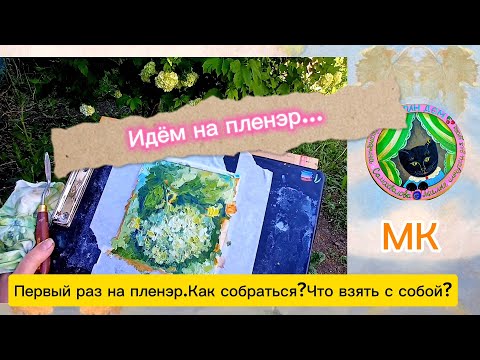 Видео: Первый раз на пленэр/материалы для пленэра/для новичков