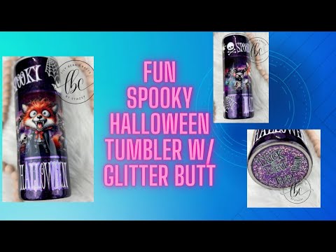 Видео: Забавный жуткий стакан на Хэллоуин с блестками
