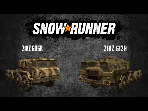 Видео: SnowRunner Обзор ZiKZ 605R и ZiKZ 612H